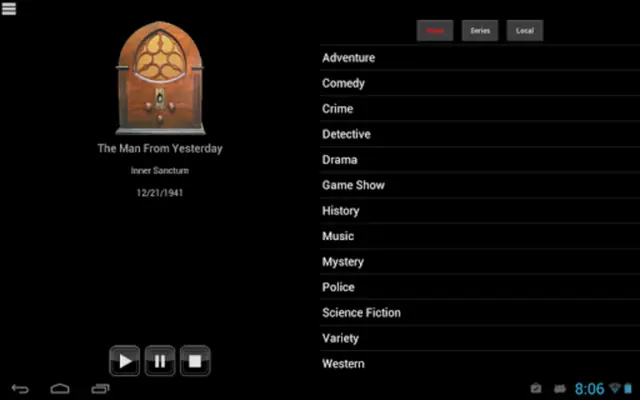 Golden Age of Radio Lite android App screenshot 1